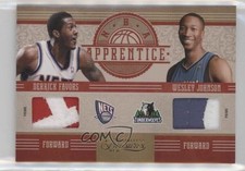 2010 Timeless Treasures Materials Prime 2/10 Wesley Johnson Derrick Favors 0af