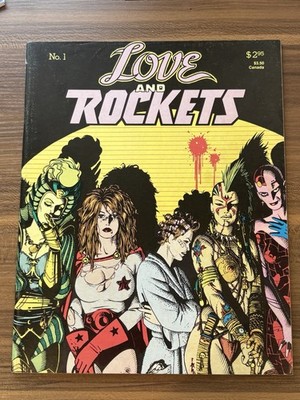 LOVE AND ROCKETS 1 FANTAGRAPHICS COMIC MAGAZINE 1ST PRINT HERNANDEZ 1982