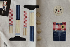 TS 1378 "Raggedy Andy Doll" Handpainted Needlepoint Canvas 13ct Mesh 24 x 6