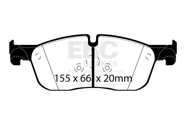 EBC DP62255 BRAKE PAD SET DISC BRAKE Front