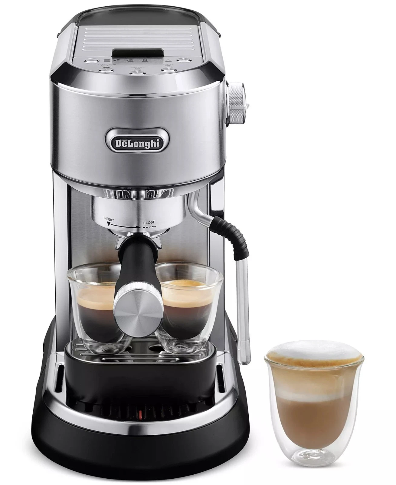 349$ De'Longhi Dedica Maestro Manual Espresso Machine Modal EC900M Silver