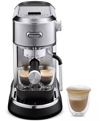 349$ De'Longhi Dedica Maestro Manual Espresso Machine Modal EC900M Silver