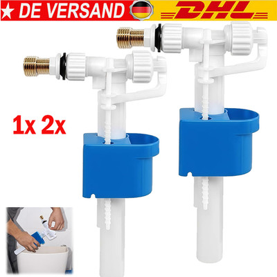 1/2pcs Universal Füllventil WC Spülkasten Schwimmer Ventil 3/8'' & 1/2 Zoll Passt