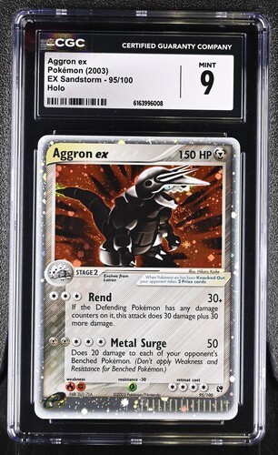 Aggron ex 95/100 Sandstorm Holo CGC 9 PSA