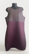 Michael Kors Womens Dress Size XLarge Purple Metallic Sleeveless Shift Dress NWT