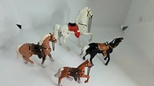 4 Vintage Horse Collection - Metal - Japan