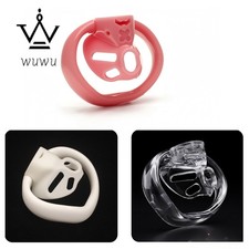 Sissy male Positive Chastity Cage device Lock with 4 Rings Abstinence Restraint