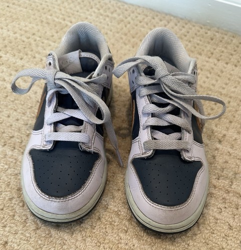 Nike Dunk Low SE Copper Swoosh - Size 2Y