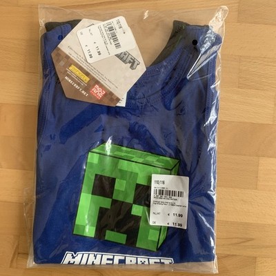  Minecraft Unterhemd (Ernstings-Marke)  Gr. 110/ 116 / neu opv