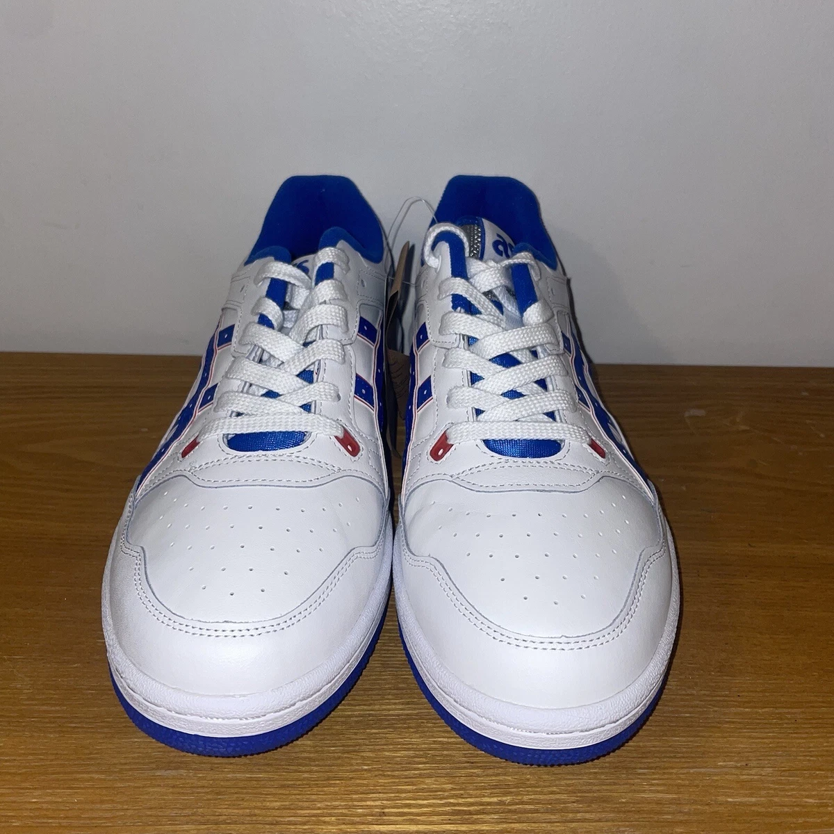 Asics EX89 White Blue Knicks Sneakers Shoes Trainer 1201A476-101 Men's Size 8-13
