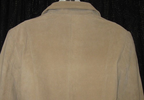 GENUINE SUEDE LEATHER JACKET SZ M BEIGE NEW/TAGS COLORADO BELLE POKER ROOM MAXAM - Picture 5 of 11