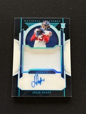 Jalin Hyatt 2023 National Treasures Auto Autograph Midnight RPA Giants 4/20 #172