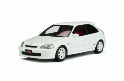 今年の新作から定番まで! EK9 R Type Civic Honda 1/18 1997 by Model White Championship 乗用車