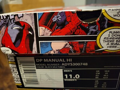 Scarpe DC Shoes Manuale Deadpool Uomo - Scarpe Da Skateboard Alte E Robuste, Modello A Pillola