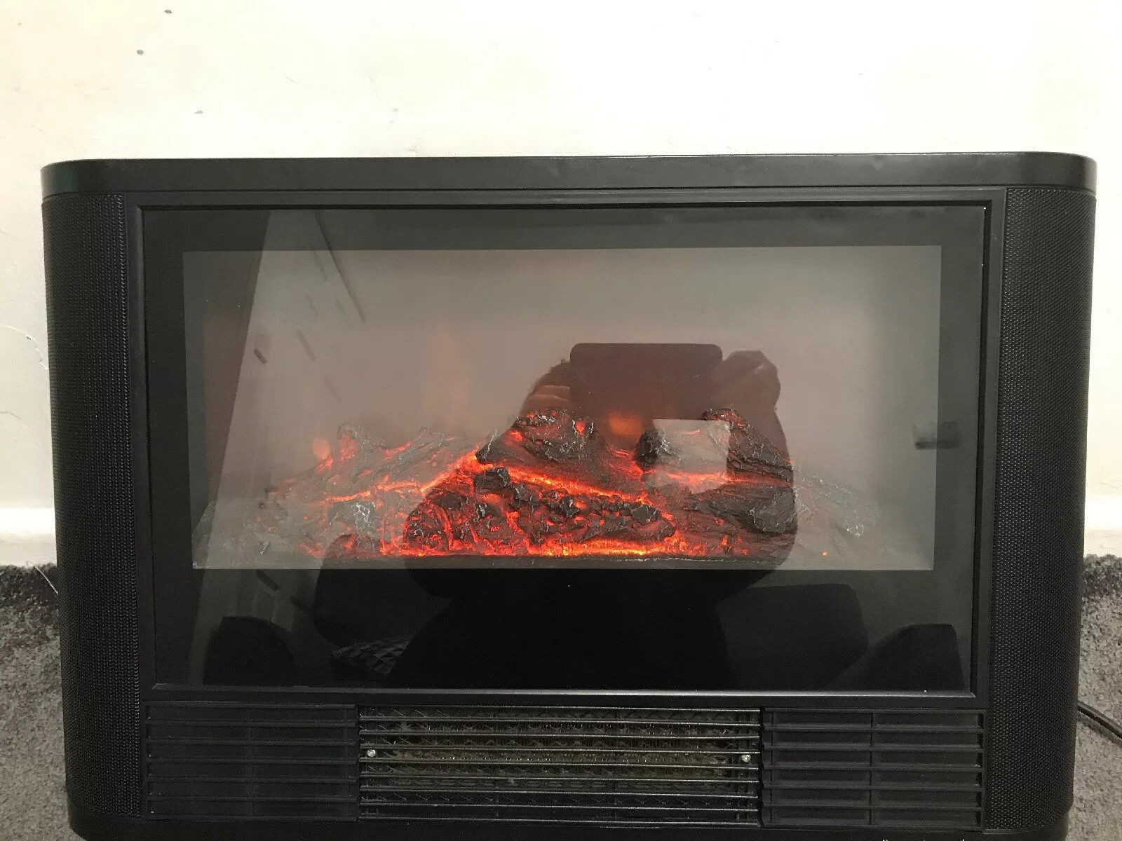 Dunelm Black Electric Stove Heater | eBay