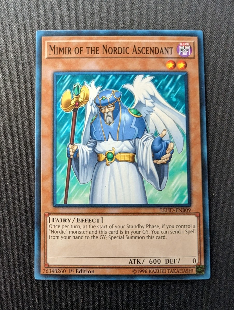 best nordic deck yugioh MIMIR OF THE NORDIC ASCENDANT LEHD-ENB09 Legendary Hero Decks