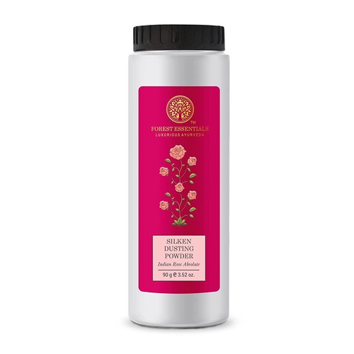 Forest Essentials Silken Puder Indisch Rose Absolut Pulver Alle Skintype 100Gm - Bild 2 von 5