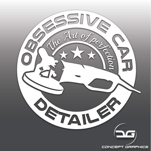 Obsessive Car Detailer Funny Valeting JDM, DUB Window Bumper Vinyl Decal Sticker - 第 1/3 張圖片