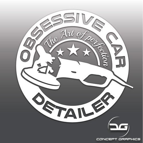 Obsessive Car Detailer Funny Valeting JDM, DUB Window Bumper Vinyl Decal Sticker - Picture 1 of 3