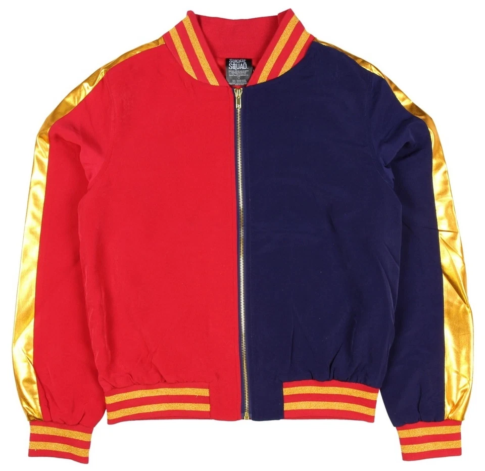 Harley Quinn Joker Halloween Disfraz Disfraz Chaqueta de Bombardero para Adultos Conjunto Foto 2 de 3