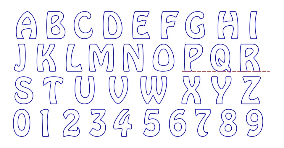 15cm (150mm) High Wooden Laser Cut Uppercase Letters and Numbers, 3mm, 6mm, 9mm - image 2 of 2