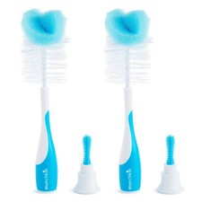 Munchkin  Sponge  Bottle Brush, 2 Pack, Blue