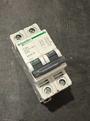 SCHNEIDER 24447 MG24447 6A 2P 480Y/277V C60 MULTI9 C-CURVE CIRCUIT BREAKER 