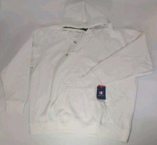 Champion Hoodie Pullover Sweatshirt Size 3XL White Powerblend Cotton