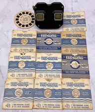 Vintage Sawyer  s View-Master Stereoscope Viewer With 9 Hawaii  Cinderella Reels