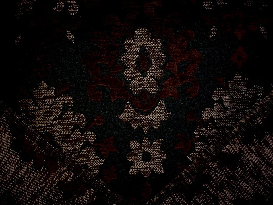 6 Tela de tapicería Scalamandre VX 00540014 Doula Espresso española floral damasco Foto 4 de 4