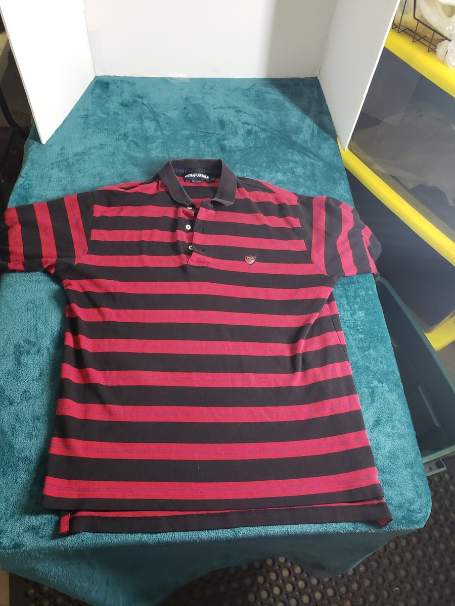 メンズウェア POLO GOLF RALPH LAUREN stripe t-shirt Polo Golf Ralph Lauren Mens Polo Shirt Orange Black Stripe