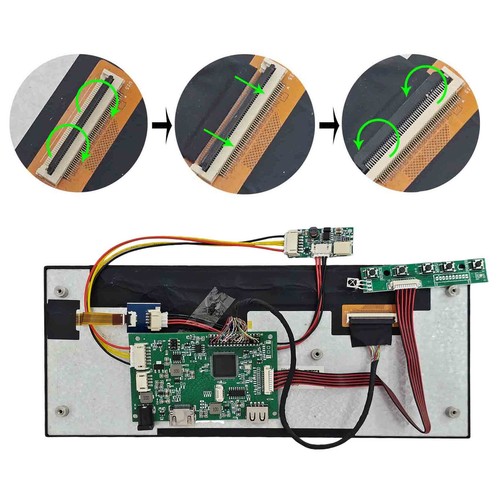 Écran LCD IPS 10,3 pouces 720P FHD 850 nits 50 broches et carte USB H-D, rotation 180° - Photo 3/6