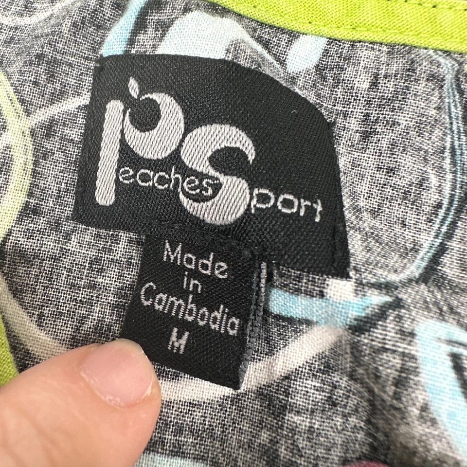 Blusa Médica Para Mujer M Peaches Deportiva Círculos Negros Enfermera Médica Foto 2 de 4