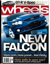 WHEELS car Magazine March 2008 Jaguar XF Ford Falcon Porsche 911 Carrara S Audi
