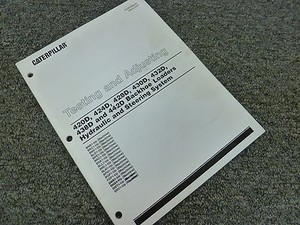 Caterpillar Cat 432D 438D 442D Backhoe Hydraulics Testing & Adjusting