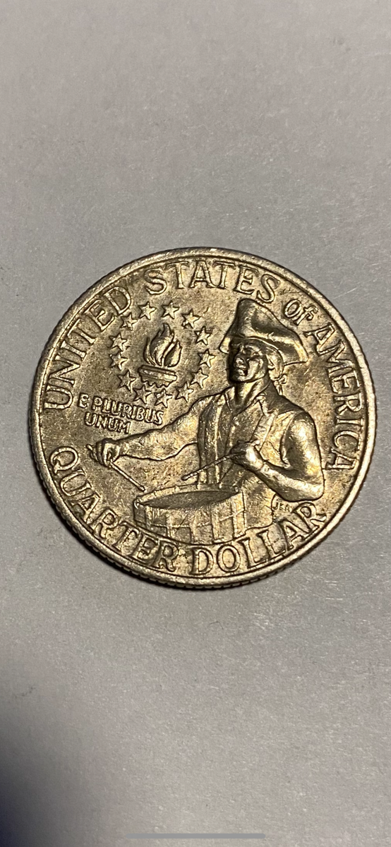 M&Qです。 1976 Washington Bi-centennial Quarter, miss number of 