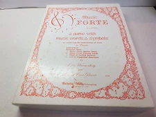Music Forte Level Two  A Game With Music Words & Symbols vintage Belwin Mills