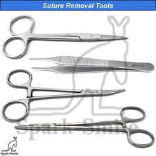 Dental Classic Suture Laceration Removal Tools Kit Surgical Instruments Set Of 4
