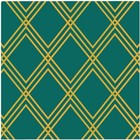 Green Diamond Lattice Geometry Peel&Stick Self-Adhesive Removable  Wallpaper