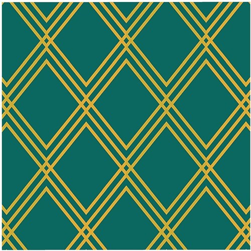 Green Diamond Lattice Geometry Peel&Stick Self-Adhesive Removable  Wallpaper  - Picture 1 of 12
