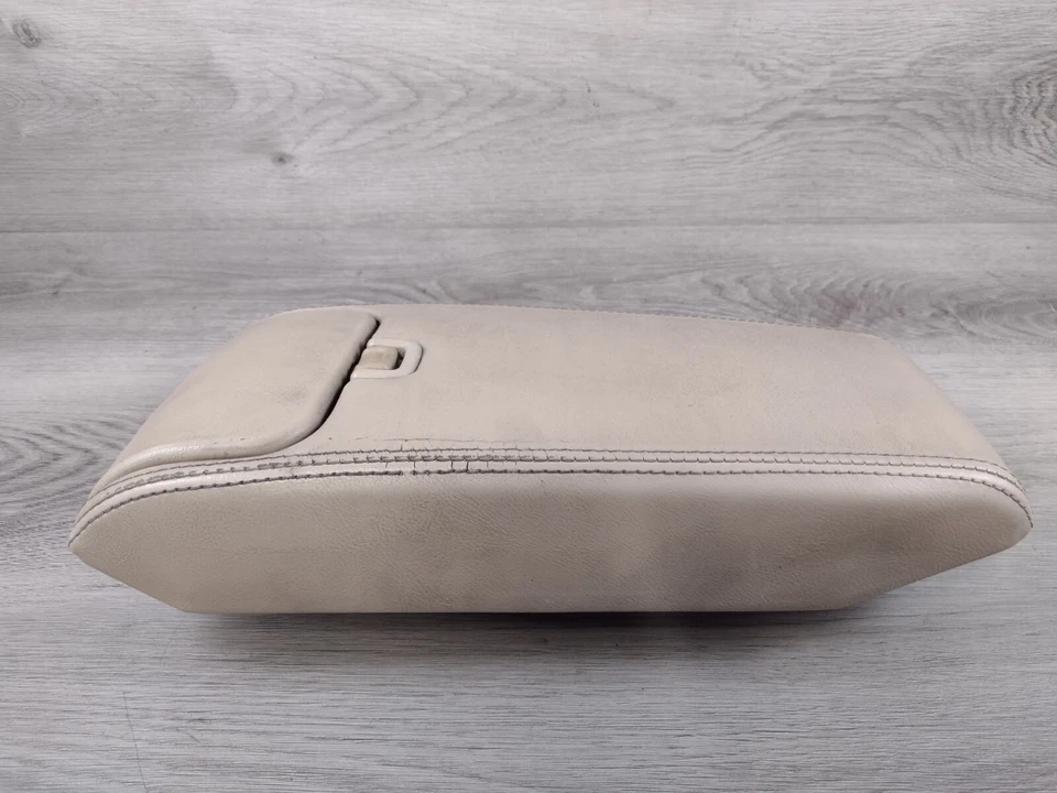 98-03 Jaguar XJ8 XJR Vanden Plas consola central portavasos reposabrazos bronceado desgaste Foto 2 de 4