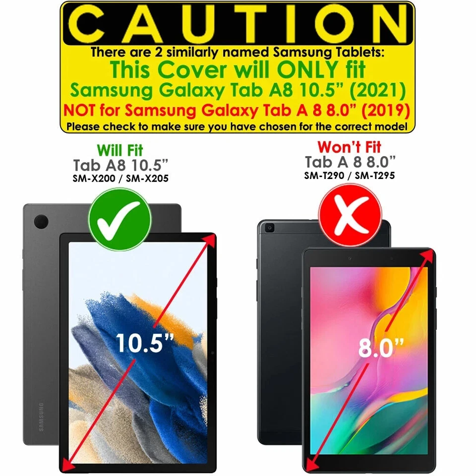 2x Hydrogel Screen Protectors For Samsung Galaxy Tab A8 10.5" SM-X200 / X205 - Image 2 of 4