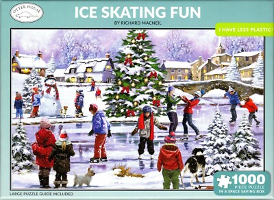 Otter House 1000 Piece Puzzle - Ice Skating Fun - Richard MacNeil