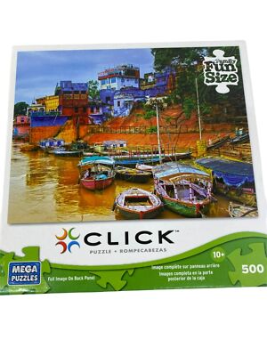 Click Mega Puzzle 500 pc Varansai view boats
