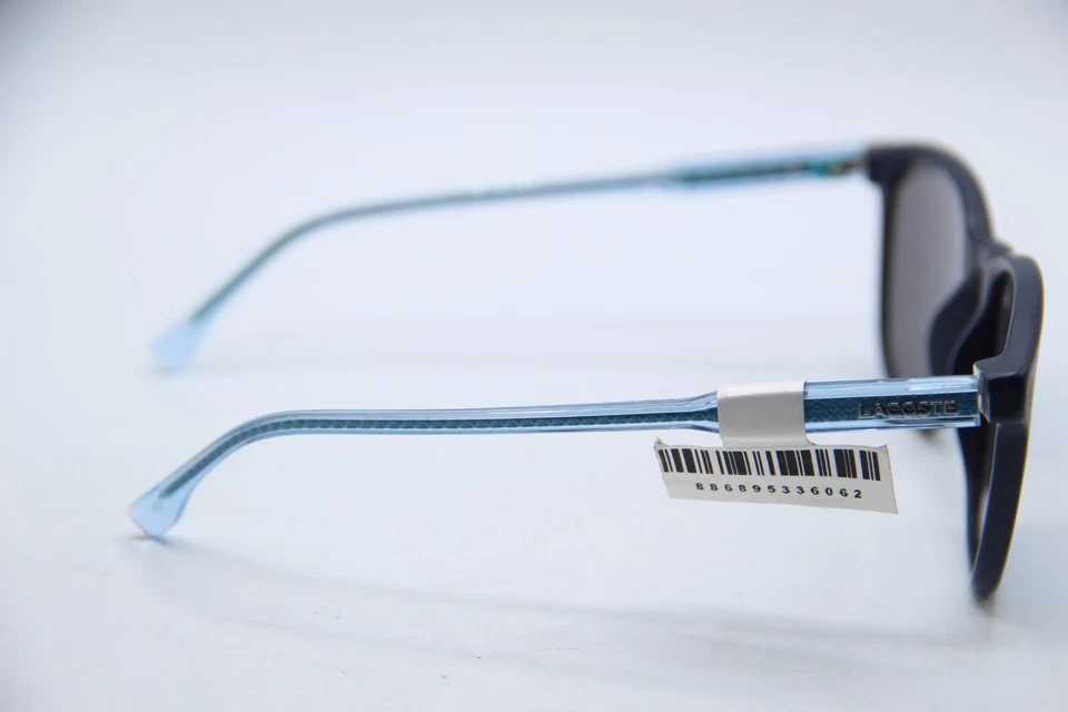 GAFAS DE SOL LACOSTE L864S 424 AZUL MARINO ESPEJADO AUTÉNTICO DISEÑADOR 53-18 Foto 4 de 4