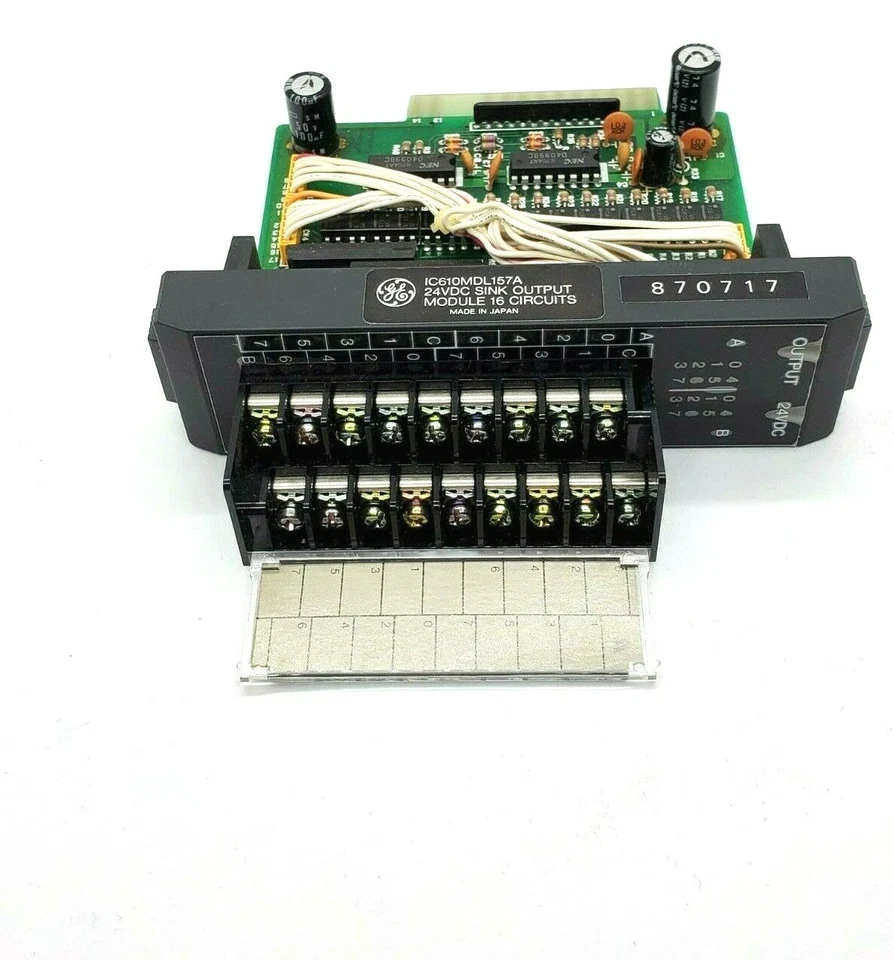 GE IC610MDL157A 24VDC SINK OUTPUT/16 PROGRAMMABLE CONTROLLER *UT29 - Image 3 of 3