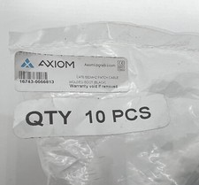 10 AXIOM Ethernet Patch Cable Cat.6 UTP Booted 550MHz, 5 ft, 12D