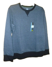 Boys New Charcoal Black Gray Fleece Crew Sweatshirt XXL 18 