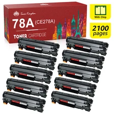 10PK CE278A 78A Compatible Laser Toner for HP LaserJet Pro P1606dn M1536 mfp dnf