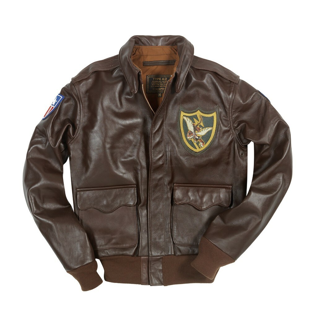 COCKPIT USA Flying Tigers 23rd Fighter Group Jacket Brown